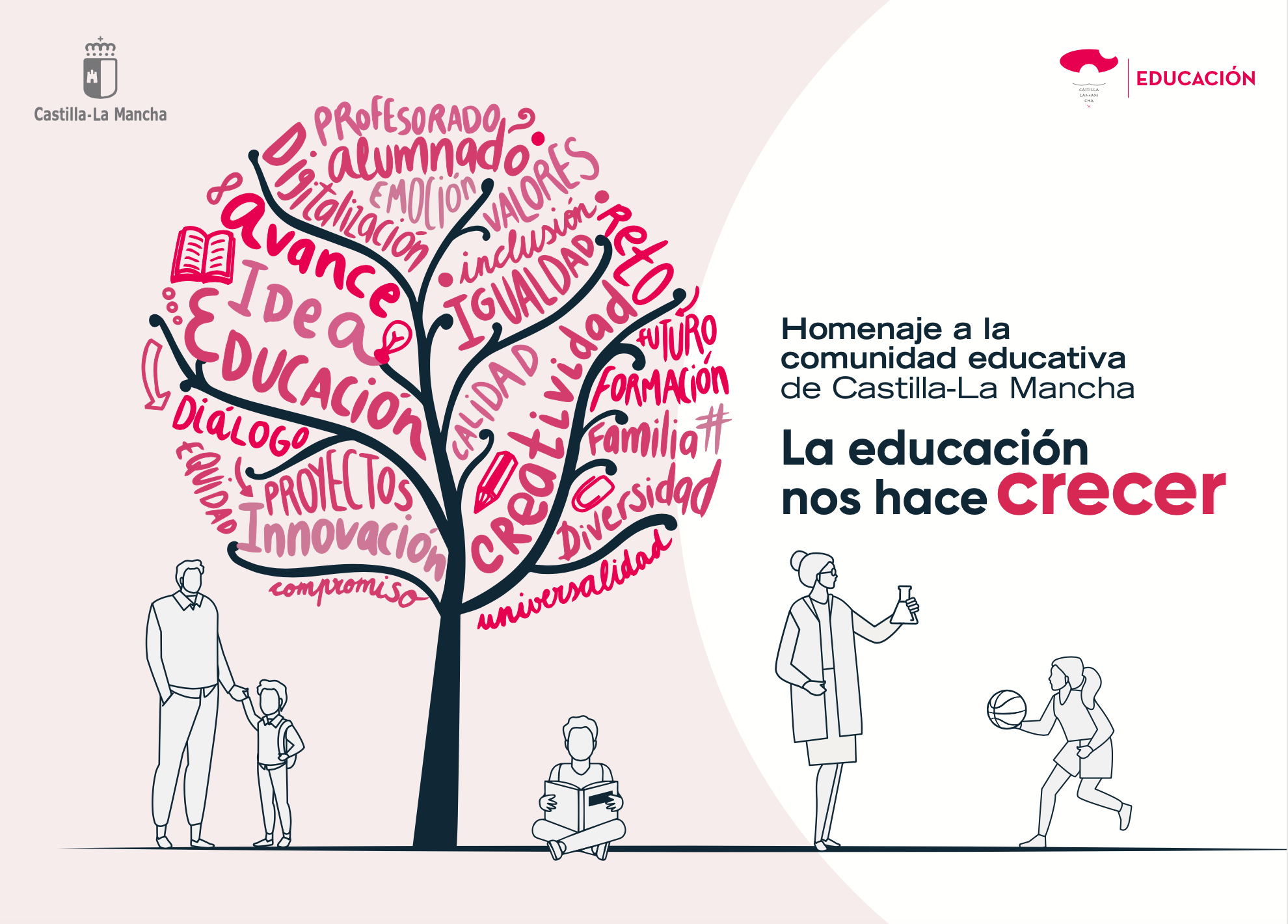 Homenaje a la comunidad educativa de Castilla-La Mancha 2021
